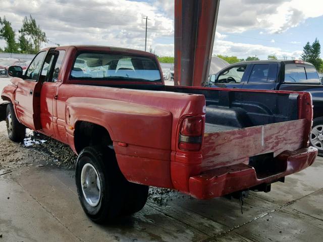 3B7MC33672M226174 - 2002 DODGE RAM 3500 RED photo 3