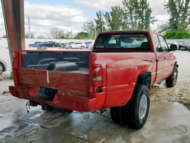 3B7MC33672M226174 - 2002 DODGE RAM 3500 RED photo 4