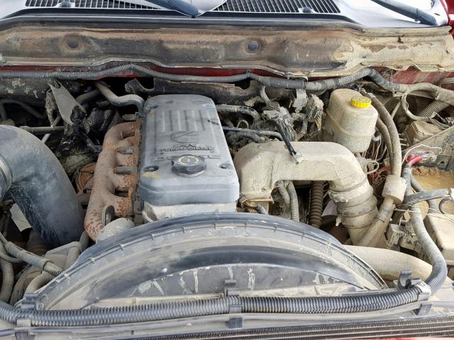 3D7KS28C45G838411 - 2005 DODGE RAM 250 წითელი ფოტო 7
