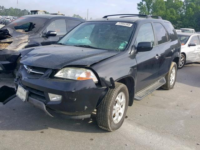 2HNYD18842H547370 - 2002 ACURA MDX TOURIN BLACK photo 2