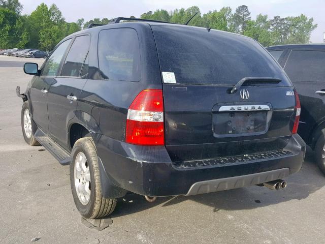 2HNYD18842H547370 - 2002 ACURA MDX TOURIN BLACK photo 3