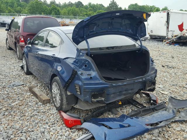 KMHDH4AE4GU567421 - 2016 HYUNDAI ELANTRA SE BLUE photo 3