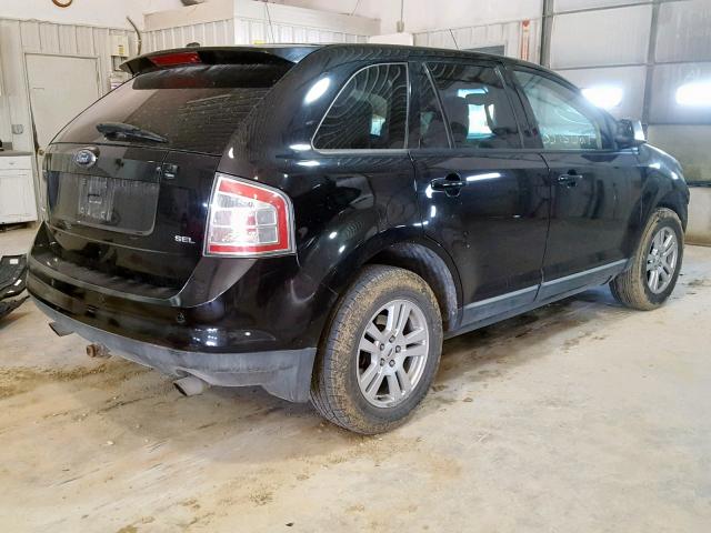 2FMDK38C77BB50056 - 2007 FORD EDGE SEL BLACK photo 4