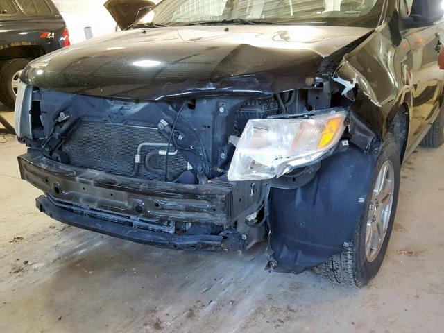 2FMDK38C77BB50056 - 2007 FORD EDGE SEL BLACK photo 9