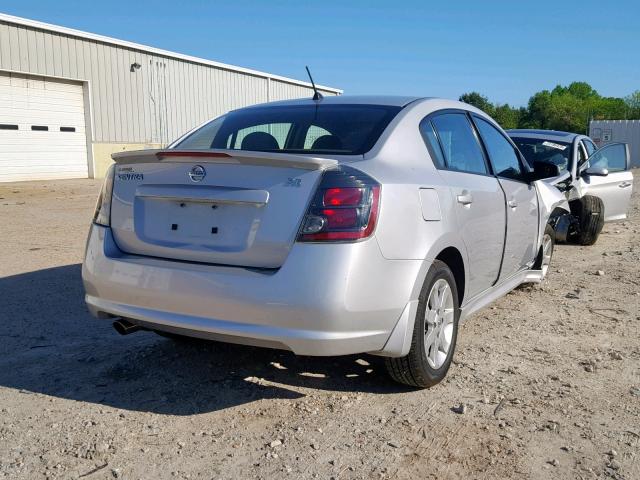 3N1AB6APXAL708857 - 2010 NISSAN SENTRA 2.0 SILVER photo 4