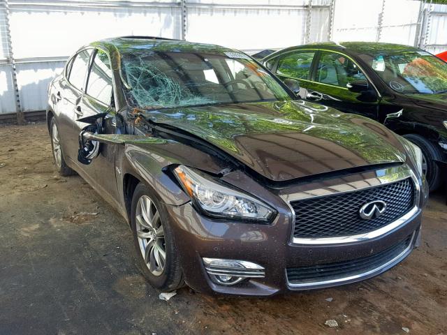 JN1EY1AP7FM510012 - 2015 INFINITI Q70 HYBRID BROWN photo 1