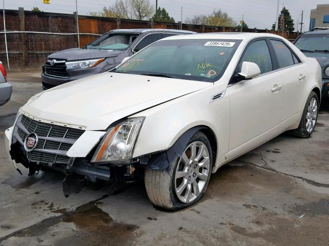 1G6DT57V090167465 - 2009 CADILLAC CTS HI FEA WHITE photo 2