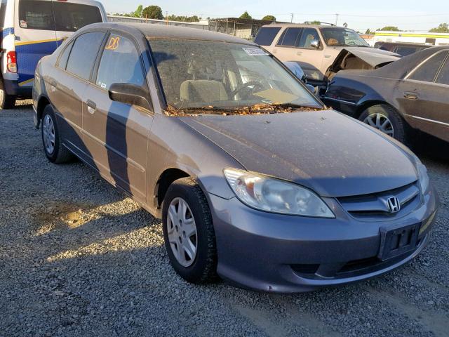 2HGES16385H579668 - 2005 HONDA CIVIC DX V CHARCOAL photo 1