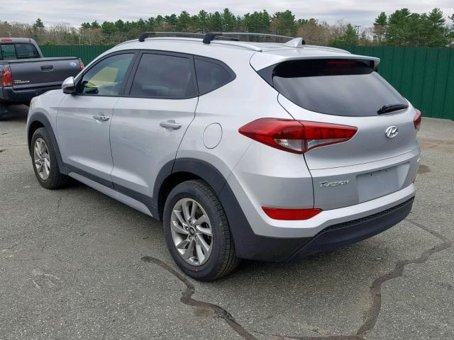 KM8J3CA4XJU717204 - 2018 HYUNDAI TUCSON SEL SILVER photo 3