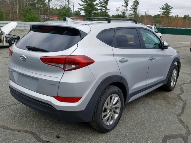 KM8J3CA4XJU717204 - 2018 HYUNDAI TUCSON SEL SILVER photo 4