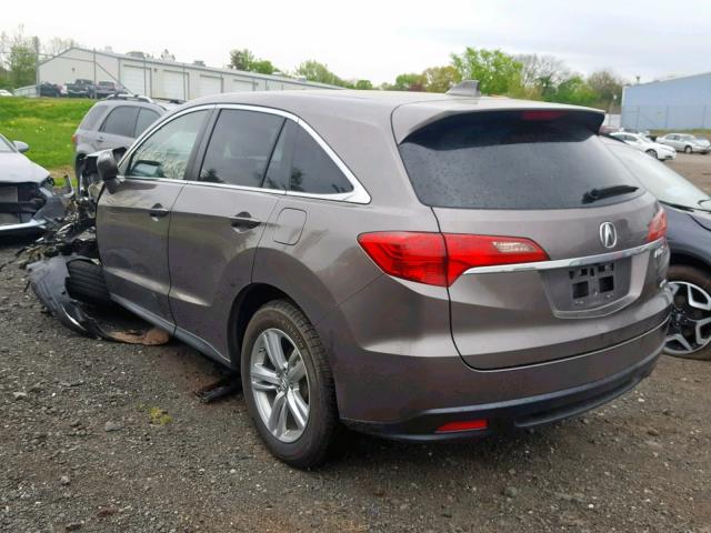 5J8TB4H57DL015485 - 2013 ACURA RDX TECHNO GRAY photo 3