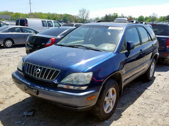 JTJHF10U510224101 - 2001 LEXUS RX 300 BLUE photo 2