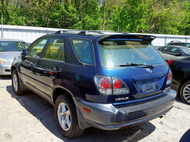 JTJHF10U510224101 - 2001 LEXUS RX 300 BLUE photo 3