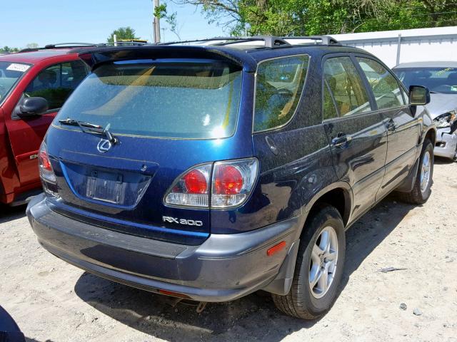 JTJHF10U510224101 - 2001 LEXUS RX 300 BLUE photo 4