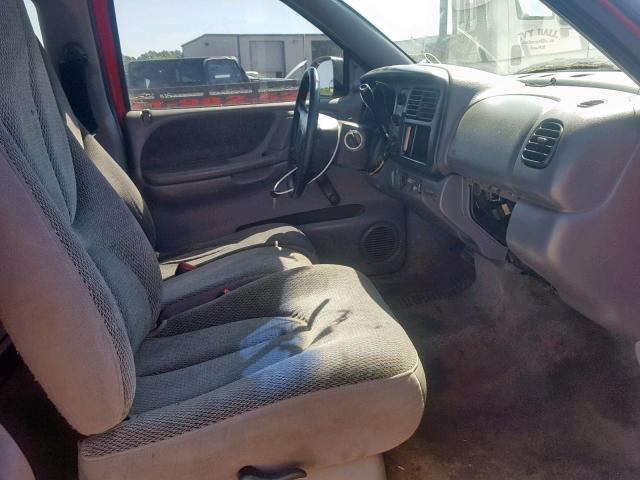 1B7GL22X0WS533894 - 1998 DODGE DAKOTA RED photo 5