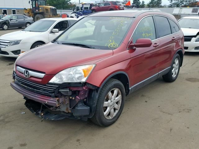 JHLRE38707C074042 - 2007 HONDA CR-V EXL RED photo 2