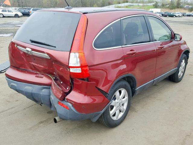 JHLRE38707C074042 - 2007 HONDA CR-V EXL RED photo 4