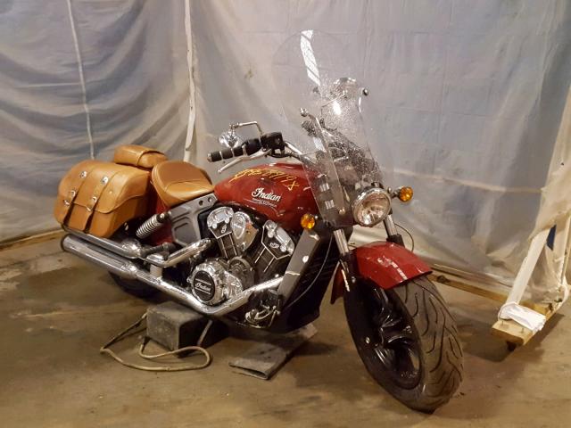 56KMSA000F3101445 - 2015 INDIAN MOTORCYCLE CO. SCOUT ABS RED photo 1