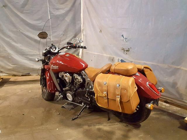 56KMSA000F3101445 - 2015 INDIAN MOTORCYCLE CO. SCOUT ABS RED photo 3