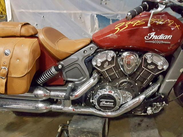 56KMSA000F3101445 - 2015 INDIAN MOTORCYCLE CO. SCOUT ABS RED photo 7