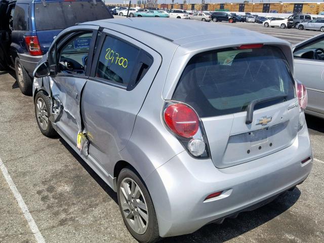 KL8CK6S03EC462574 - 2014 CHEVROLET SPARK EV 1 SILVER photo 3