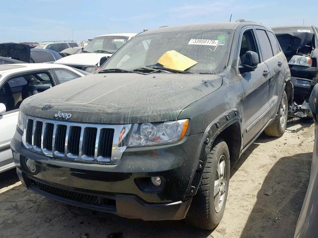 1J4RR4GG1BC520680 - 2011 JEEP GRAND CHER GREEN photo 2