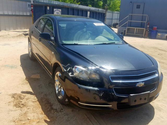 1G1ZH57B88F240743 - 2008 CHEVROLET MALIBU 1LT BLACK photo 1