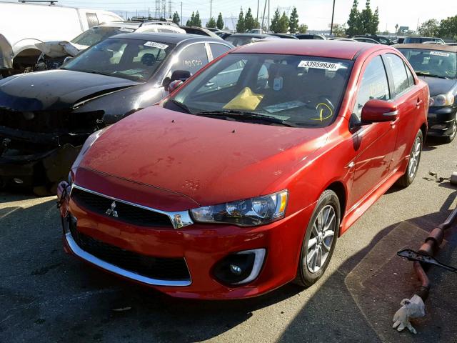 JA32U2FU3GU002314 - 2016 MITSUBISHI LANCER ES RED photo 2