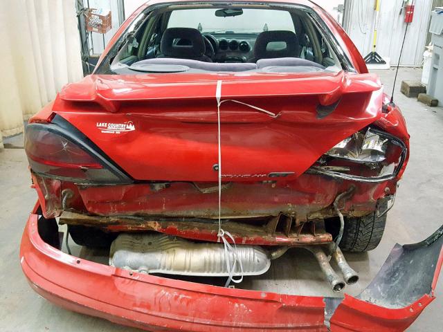 1G2NW52E22C180193 - 2002 PONTIAC GRAND AM G RED photo 9