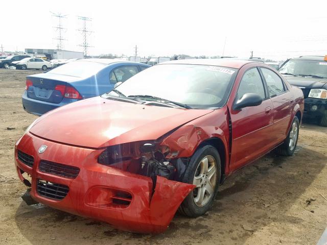 1B3EL46X23N528320 - 2003 DODGE STRATUS SE RED photo 2