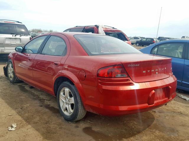 1B3EL46X23N528320 - 2003 DODGE STRATUS SE RED photo 3