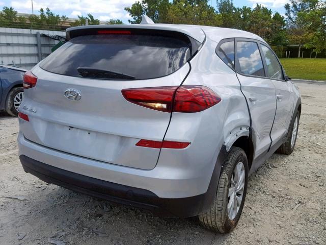 KM8J23A41KU886970 - 2019 HYUNDAI TUCSON SE SILVER photo 4