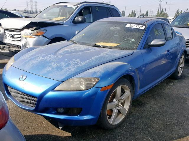 JM1FE173450161170 - 2005 MAZDA RX8 BLUE photo 2