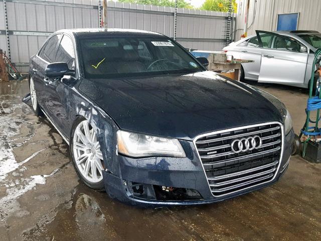 WAUAGAFD2DN001270 - 2013 AUDI A8 QUATTRO BLUE photo 1