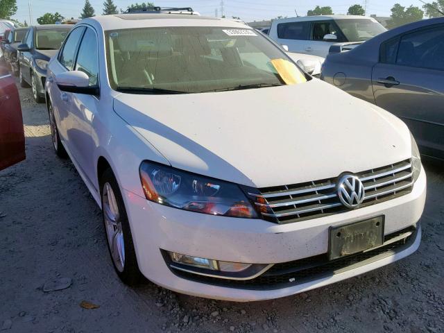 1VWBN7A36DC050835 - 2013 VOLKSWAGEN PASSAT SE WHITE photo 1