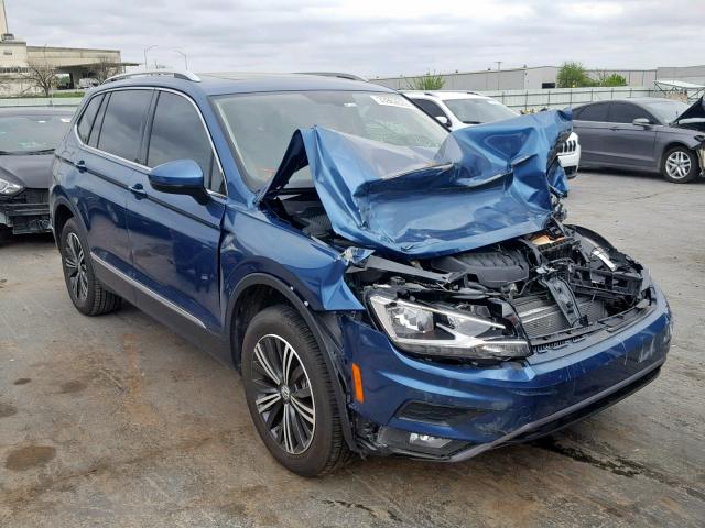 3VV3B7AX8JM073287 - 2018 VOLKSWAGEN TIGUAN SE BLUE photo 1