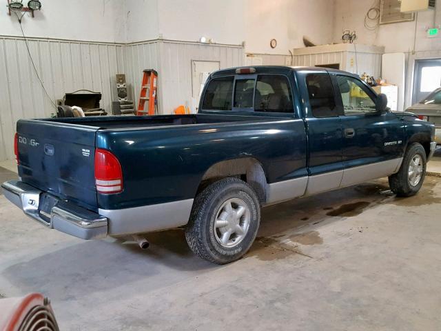 1B7GL23X6VS247738 - 1997 DODGE DAKOTA GREEN photo 4