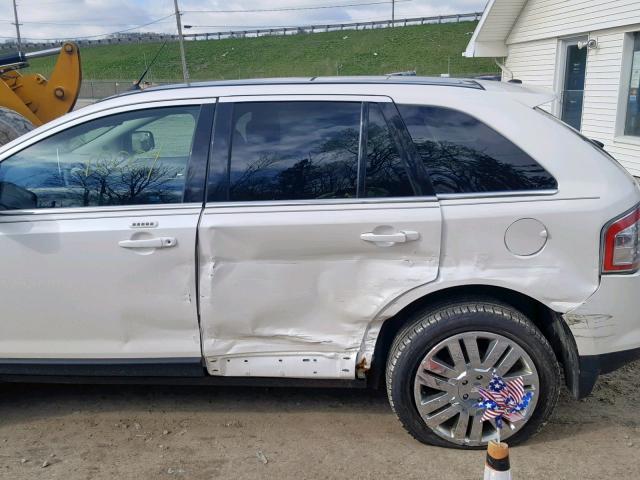 2FMDK4KC6ABA57681 - 2010 FORD EDGE LIMIT WHITE photo 9