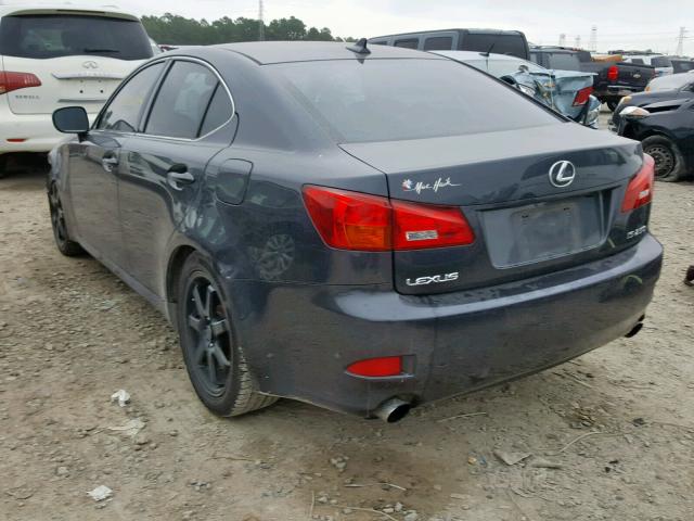 JTHBK262382073000 - 2008 LEXUS IS 250 CHARCOAL photo 3