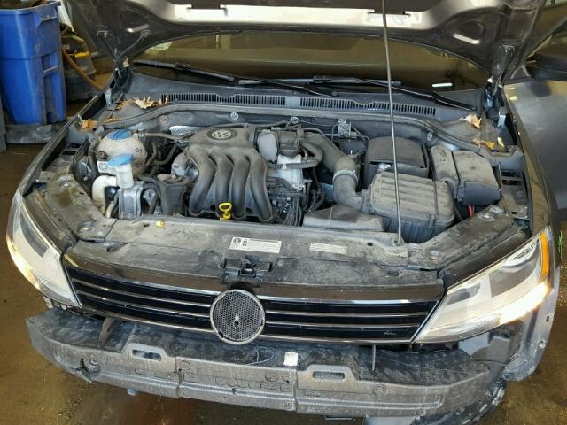 3VW2K7AJ2DM316910 - 2013 VOLKSWAGEN JETTA BASE GRAY photo 7