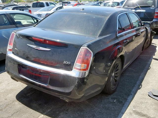 2C3CCAAG8DH551675 - 2013 CHRYSLER 300 BLACK photo 4