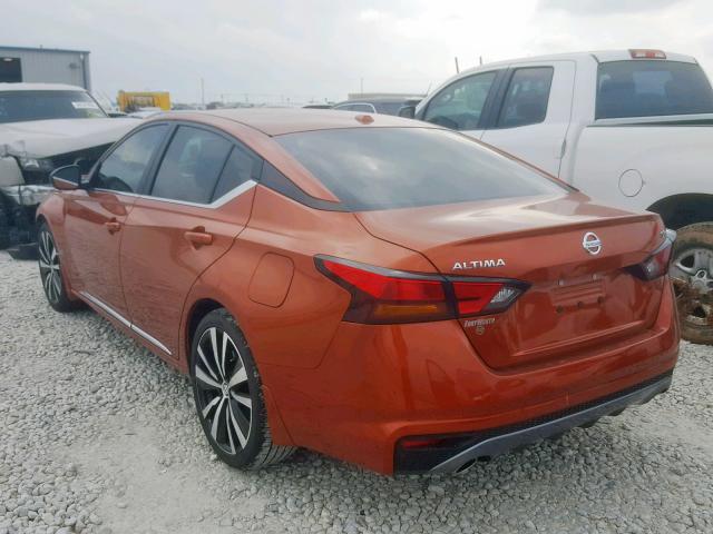 1N4BL4CV0KC206893 - 2019 NISSAN ALTIMA SR ORANGE photo 3