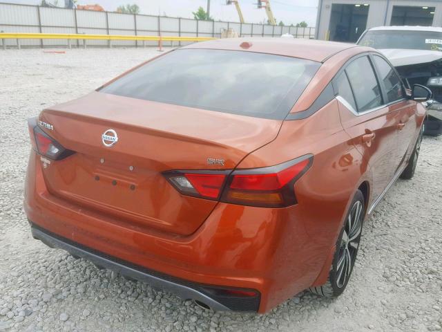 1N4BL4CV0KC206893 - 2019 NISSAN ALTIMA SR ORANGE photo 4