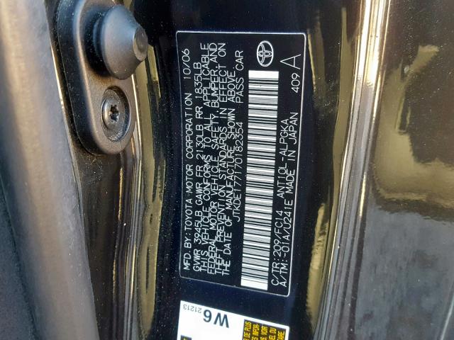 JTKDE177170182354 - 2007 TOYOTA SCION TC CHARCOAL photo 10