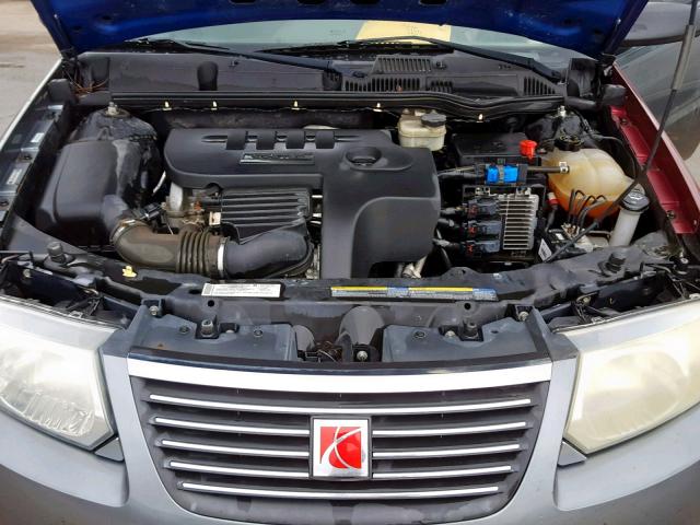 1G8AJ58F97Z102744 - 2007 SATURN ION LEVEL GRAY photo 7