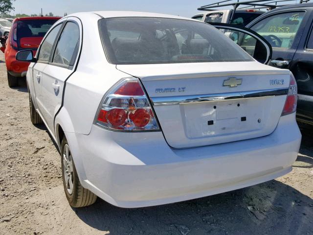 KL1TD5DE8BB225611 - 2011 CHEVROLET AVEO LS WHITE photo 3