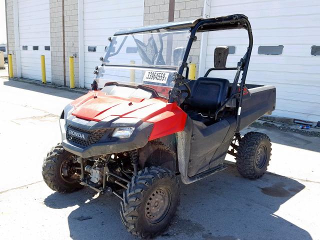 1HFVE0228E4000548 - 2014 HONDA SXS700 RED photo 2