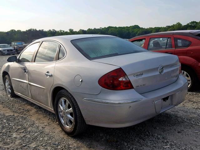 2G4WD532851172888 - 2005 BUICK LACROSSE C SILVER photo 3