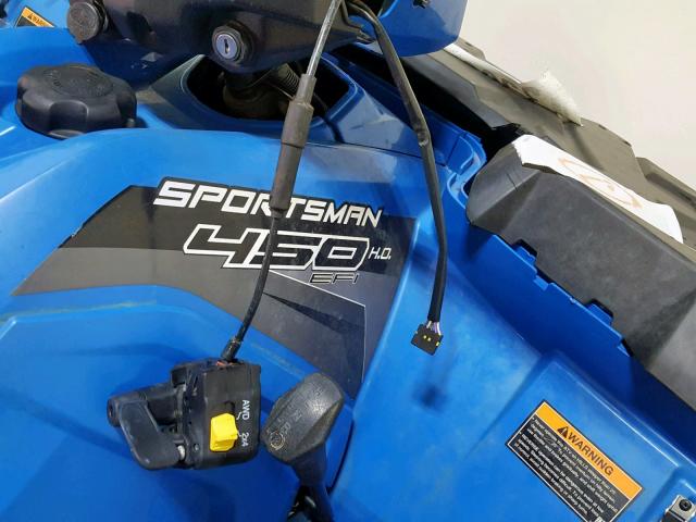 4XASEA508JA237749 - 2018 POLARIS SPORTSMAN BLUE photo 13