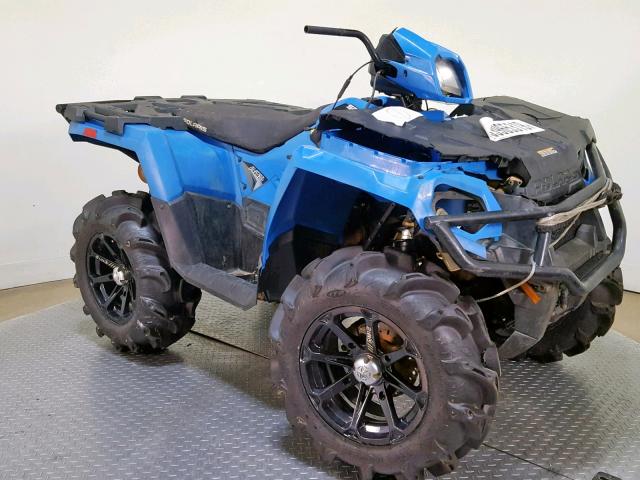 4XASEA508JA237749 - 2018 POLARIS SPORTSMAN BLUE photo 2